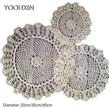 Servilleta de Crochet para Decoración Navideña