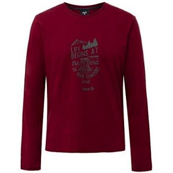 Arosa Shirt für Herren von Izas, in Mineralrot und Rauch mit Größe M