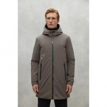ECOALF Sustainable Brown Parka Jacket for Men, L