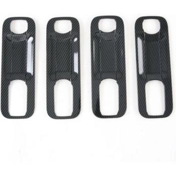 Carbon Fiber Door Bowl Handle Protectors for Ford F150