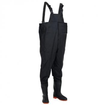 Vidaxl Vadeador de pecho con botas negro talla 41 200884