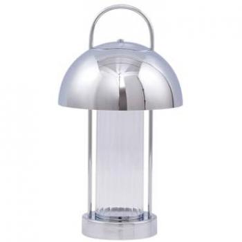 Lindby Mareli LED 18 cm: Luz de Mesa en Cromo y Metal