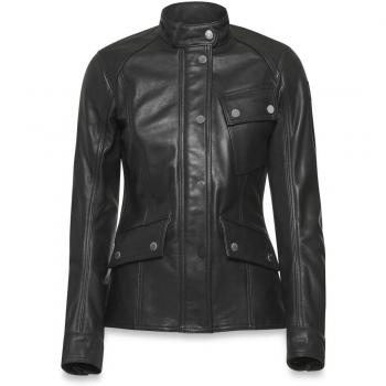 Belstaff Penrith: Giacca in Pelle Nera Donna XL