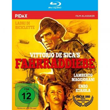 Fahrraddiebe (Ladri di biciclette) / Preisgekröntes Meisterwerk von Vittorio de Sica in brillianter HD-Qualität (Pidax Film-Klassiker) [Blu-ray]