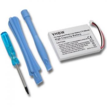 Batteria VHBW Li‑Ion 3,7 V – Compatibile con iPod U2 20GB