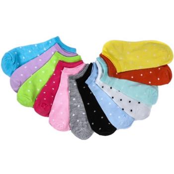 10Pcs/5Pairs Hart Dot Korte Sokken Vrouwen