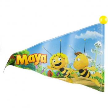 Bandera Junior de Bicicleta Maya 150 cm Vinilo Negro/Amarillo