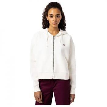 Dickies Oakport Zip-Hoodie Damen Ecru Größe M