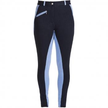 Sienna Performance – Pantalon équitation femme 32 FR (bleu marine / framboise) – UTBZ105