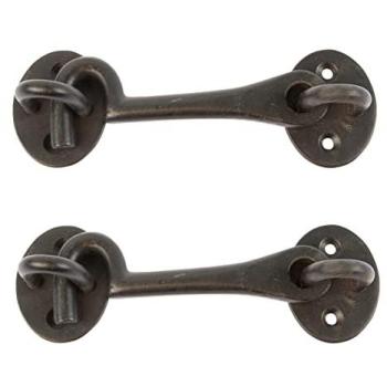 Dual-Piece Rustic Cabin Hook & Tongs – 125mm Black – 10,000mm by 520mm