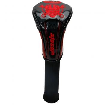 Red Skull Golf Club Covers for Driver, 3 Wood, 5 Wood, and Hybrid
