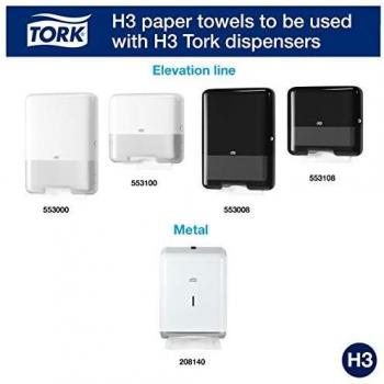 Tork Essuie-mains Premium H3 pliés en V blancs