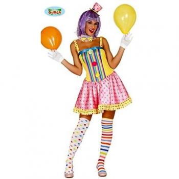 Costume clown pastel féminin M – Jaune – Guirca 84324