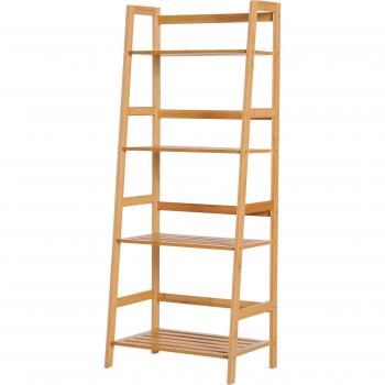 Étagère Échelle 4 Niveaux en Bambou