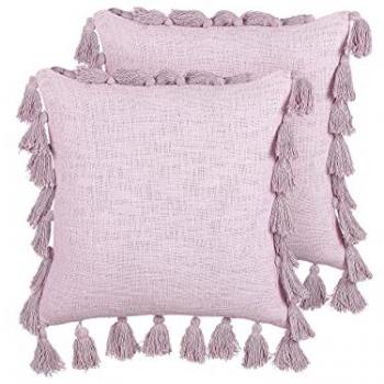 Beliani Cuscini Bohemien – Rosa, 45x45 cm (Set 2)