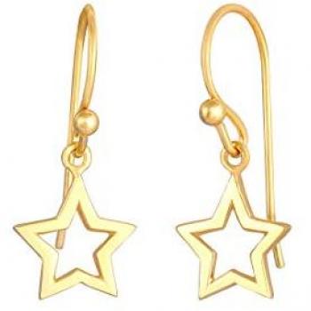 Orecchini a pendente in Argento 925 con design di stella