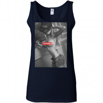 Nude Femme Navy Tank Top