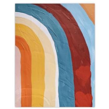 Vintage Mid-Century Rainbow Art Print – 12 Wide, 16 High