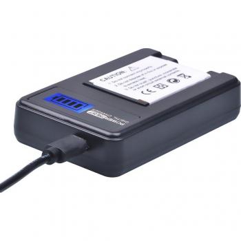 2Pcs SLB-10A Camera Battery + LCD USB Charger for Samsung WB350F