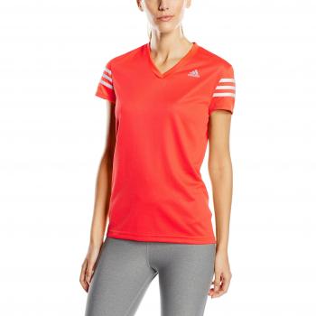 Adidas Women’s Red Short Sleeve Response Cap Tank – Size L