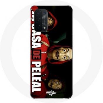 Oppo A74 La Casa de Papel Dali Masks Cover