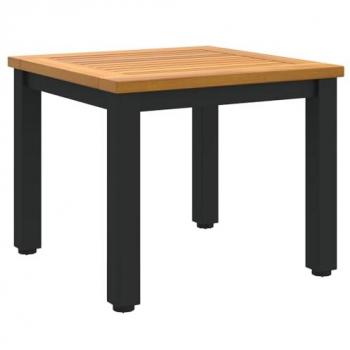 Garden Accent Table – Acacia Wood 45x45x38 cm, Natural/Black Variants