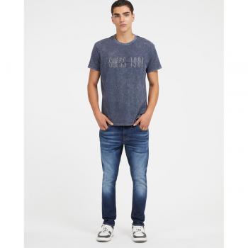 Guess Pantalón Skinny Azul Marino