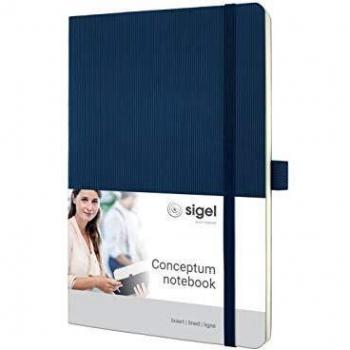 Sigel Conceptum Notebook Soft Cover Lined 135X210X14MM Blue