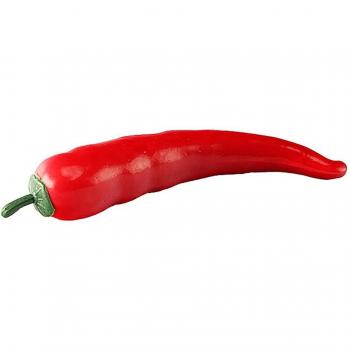 Fake Long Chili Pepper and Lemon Fruit Display