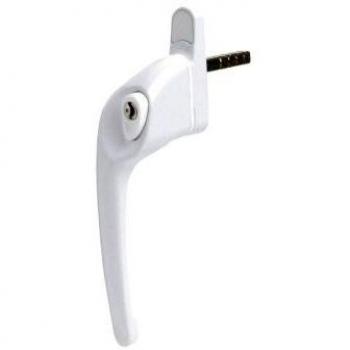 White UPVC Sterling Locking Offset Handle