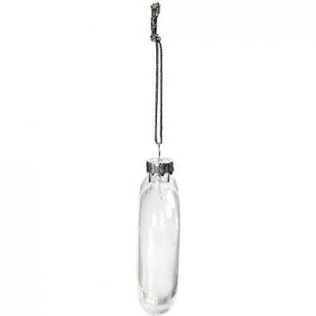 Ensemble de 6 coeurs plats sans rebord en verre avec une hauteur de 7,8 cm et une epaisseur de 2,1 cm