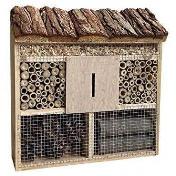 Hängendes Naturinsektenhotel 305 x 95 × 310 mm – Vielfältige Nisthilfe
