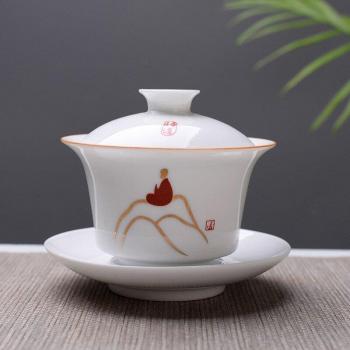 Taza Gaiwan China Hueso Blanco