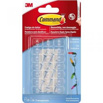 Bandas Adhesivas Transparentes 20 unidades – Command Clip Strip
