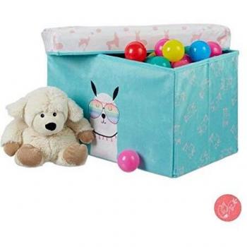 Sgabello da Cameretta Pieghevole Turchese