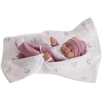 Muñeca Recién Nacida Nica Mantita Unicornio