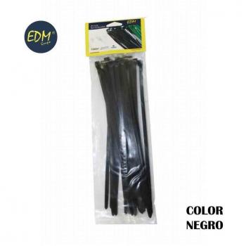 Black Nylon Wire Ties 300 x 8 mm (25 Units) – Transparent Tube