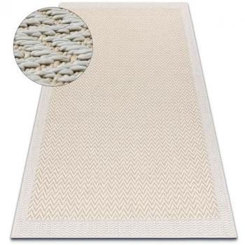 RUGSX Beige String Flat-Woven Carpet