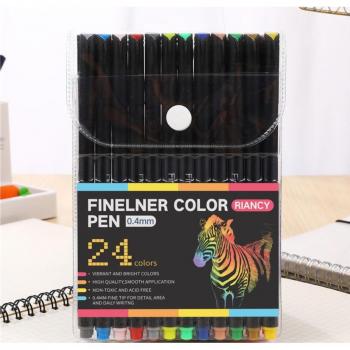 60-Color Fluorescent Drawing Pen Set