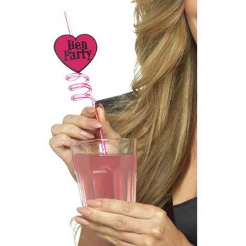 Pajitas de Corazón para Fiesta Despedida 6und
