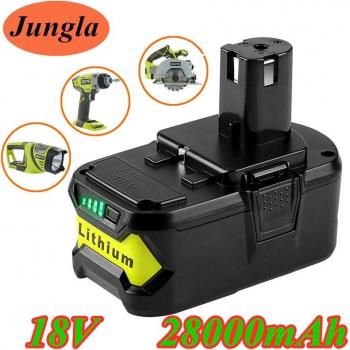 Batería Extra‑Duración 18V 28 000mAh para Ryobi P108 RB18L40