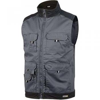 Dassy Weste Faro 3XL in Zementgrau/schwarz