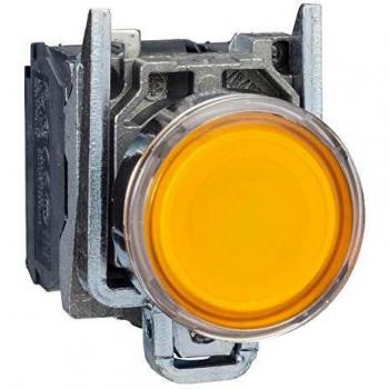 Pulsador Amarillo 24V Schneider Electric XB4BW35B5
