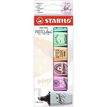 0 x Stabilo Textmarker Boss Mini Pastellove Edition 2.0 sortiert Etui