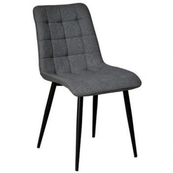 MUSE Chaise de salle à manger, dimensions 60×45×84 cm, gris foncé