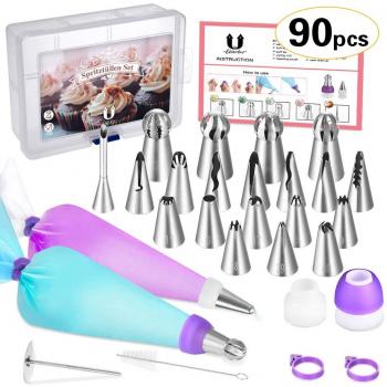 Beccucci Russo e Silicone – Set da 90 per Muffin e Biscotti