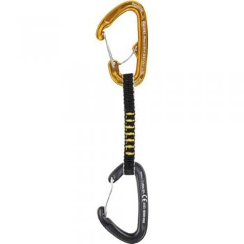Rinvio Grivel Alpine Plume Captive 10 cm Nero/Giallo