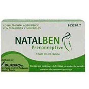 Natalben Préconception avec Zinc 30 gélules