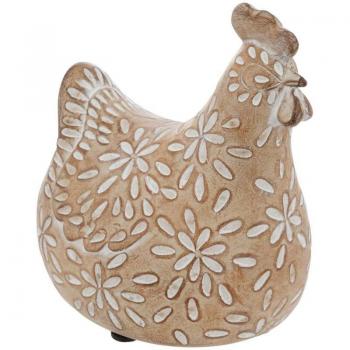 Poule en résine Linda H20cm