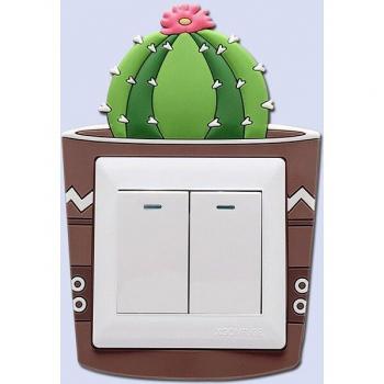 Cartoon Animal and Plant Light Switch Wall Decor